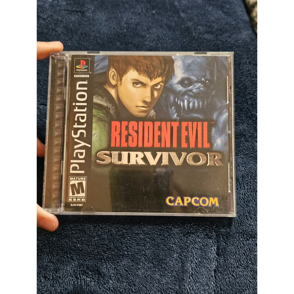 Resident Evil Survivor Sony PlayStation 1 PS1 2000 Capcom SLUS-01087 Horror Game